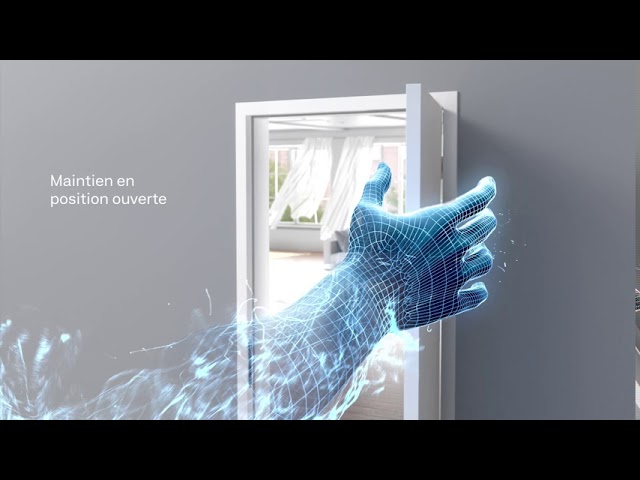 GEZE ActiveStop Processus d’arrêt en douceur, fermeture silencieuse, positions d’arrêt variables.
